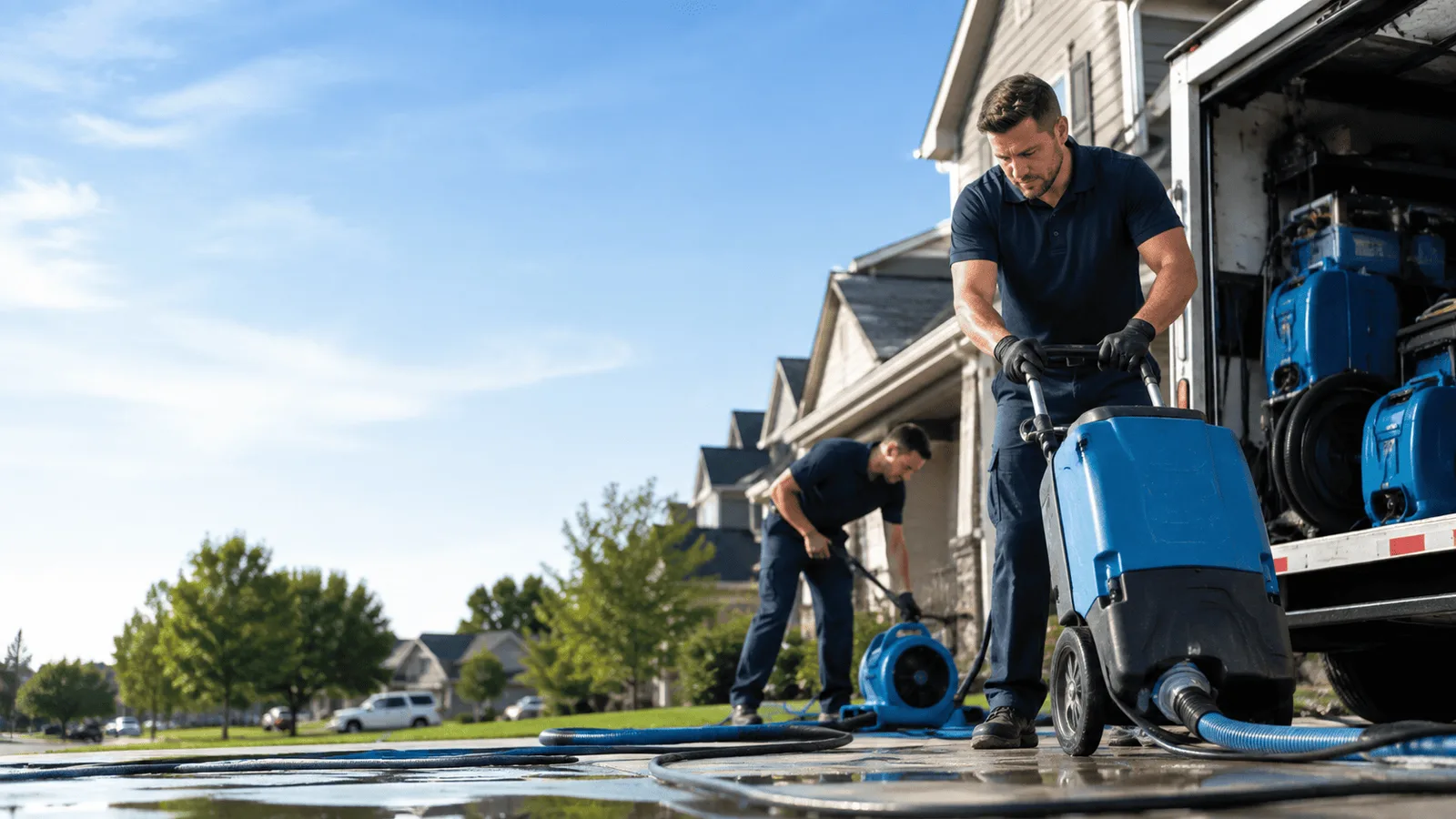 Water Mitigation being performed in Portersville, PA